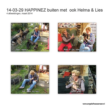 Buiten met Helma en Lies